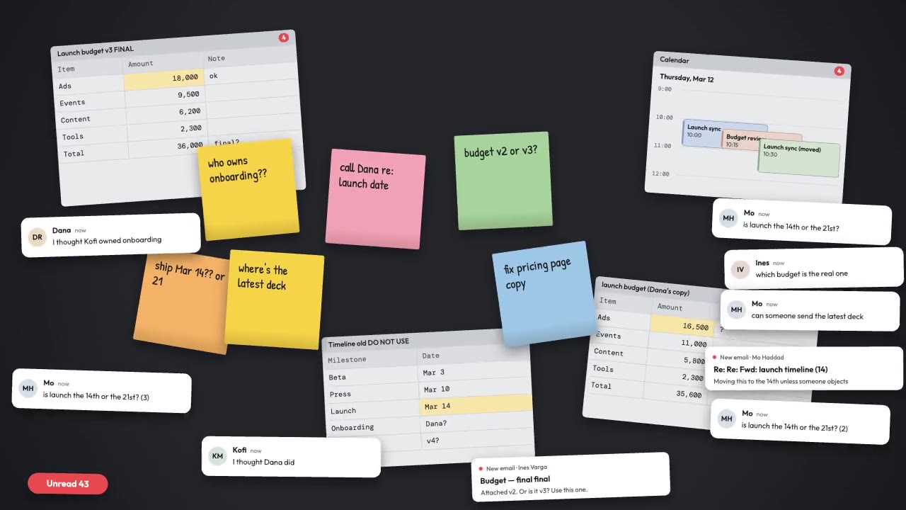 Chaos to Calm Transition: saas promo animation made with Claude