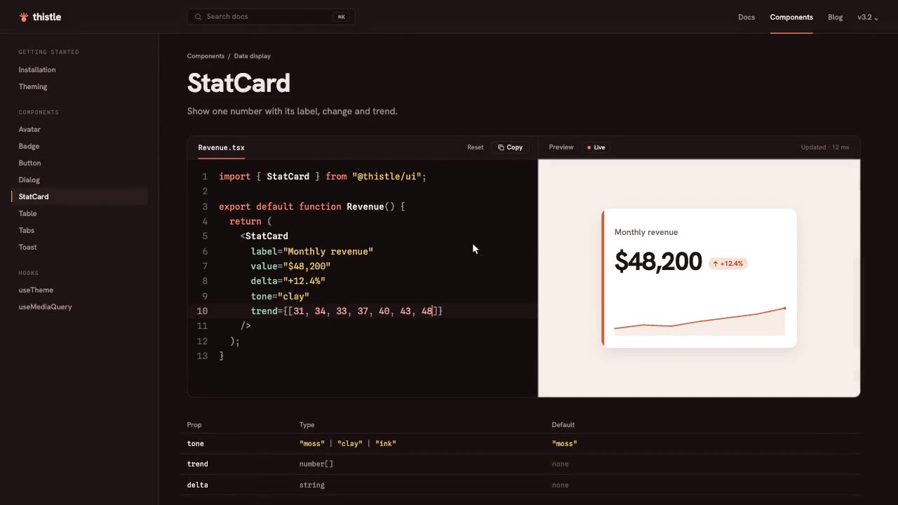 Developer Docs Live Preview: saas promo animation made with Claude