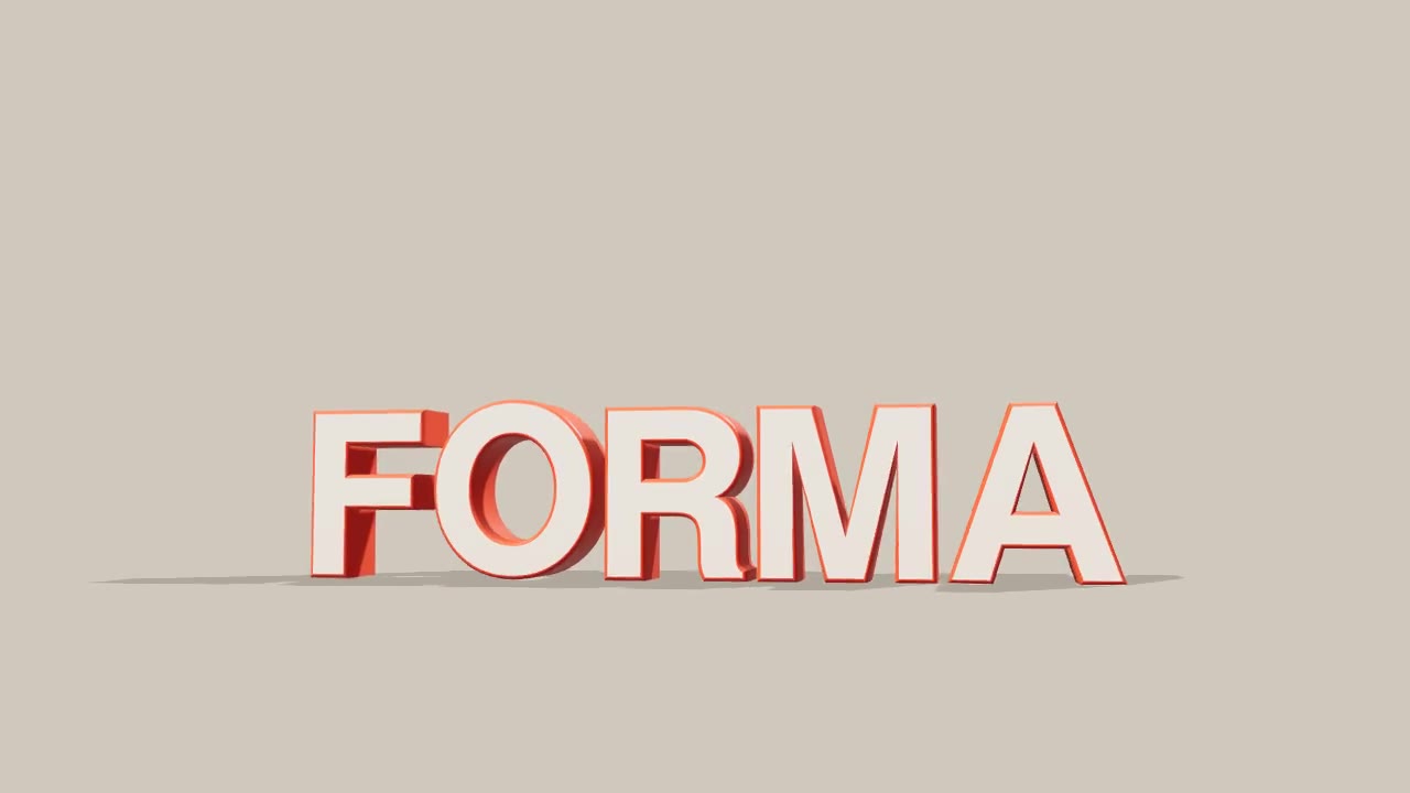 Still from Extruded 3D Type