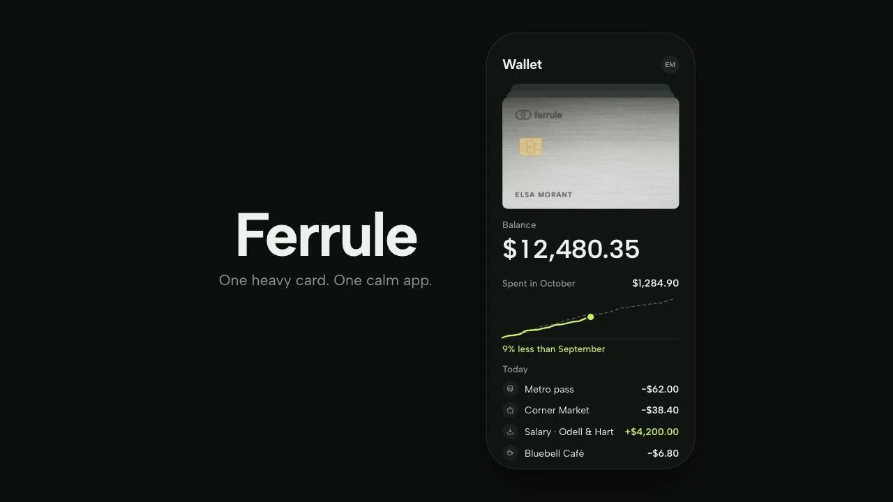 Still from Fintech Card Wallet