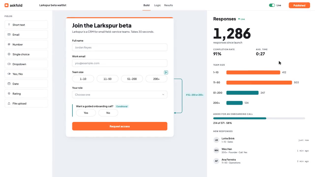 Drag and Drop Form Builder: saas promo animation made with Claude