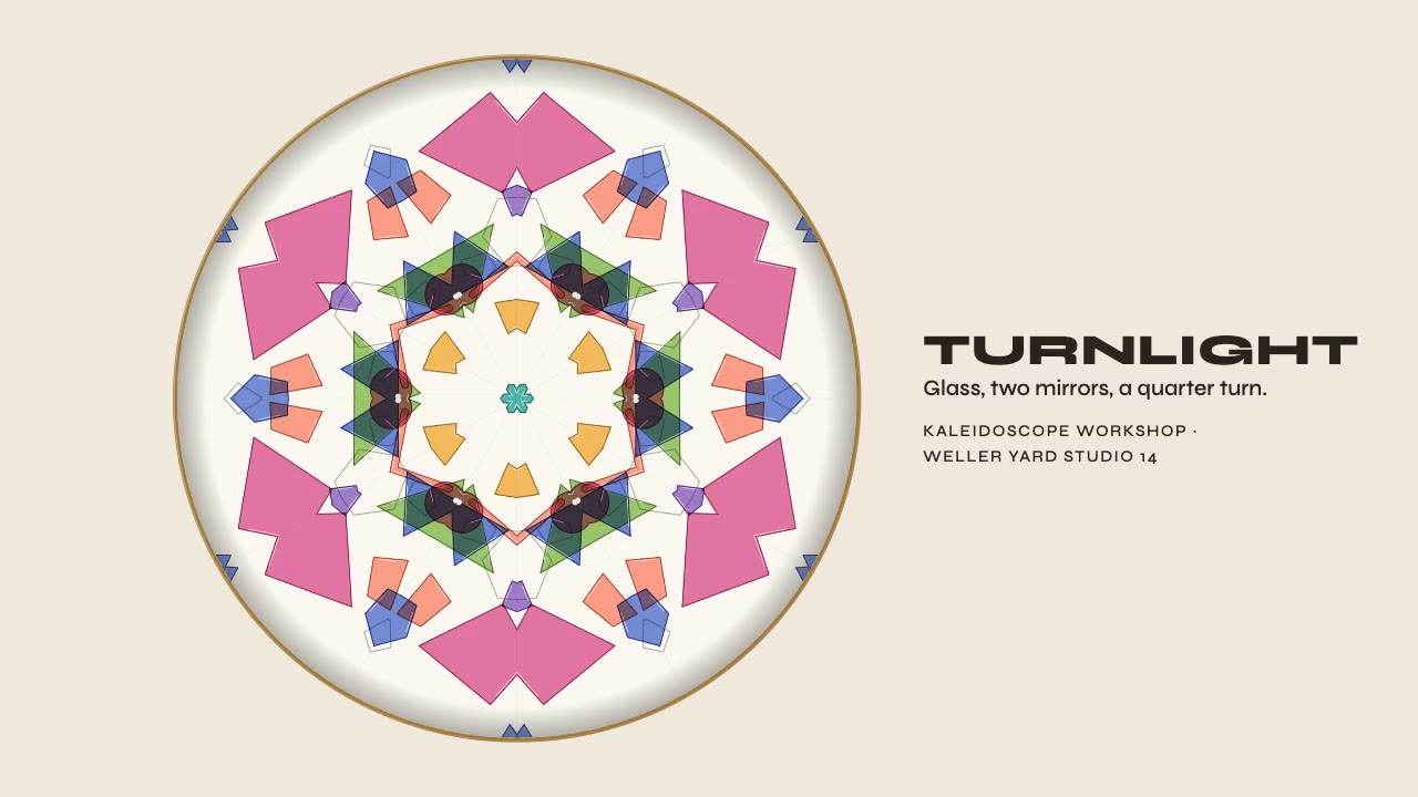 Kaleidoscope: shapes animation made with Claude