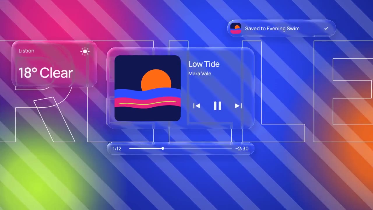 Still from Liquid Glass Interface