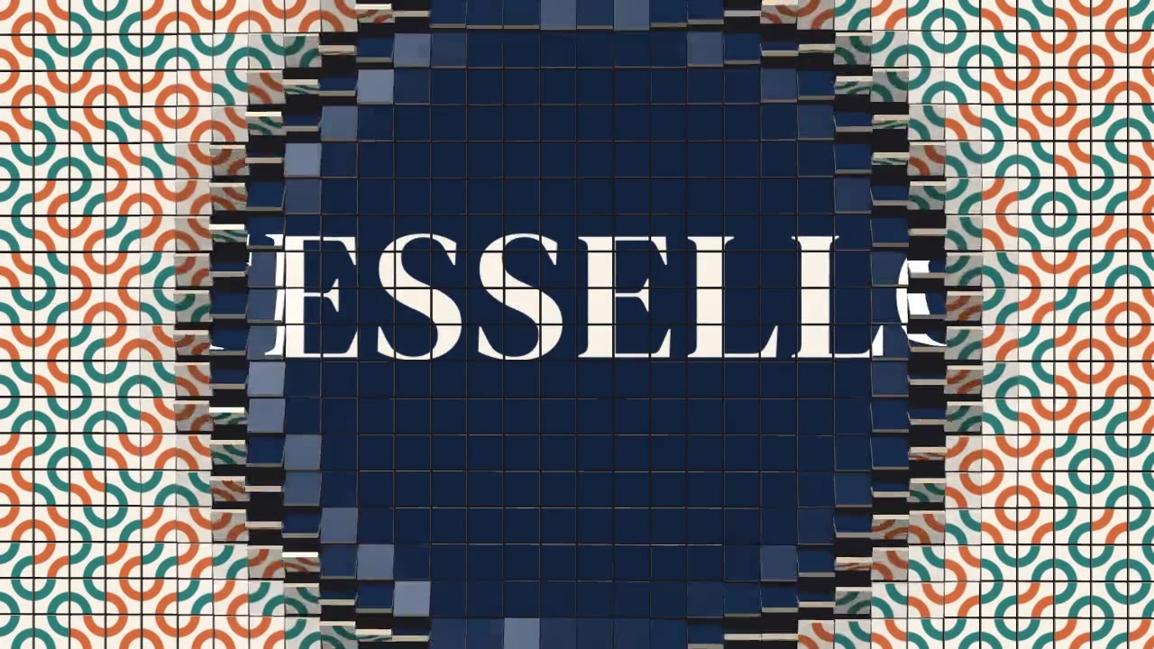 Mosaic Tile Flip: 3d animation made with Claude