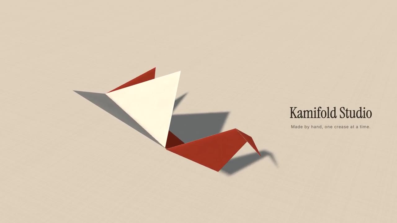 Origami Fold: 3d animation made with Claude