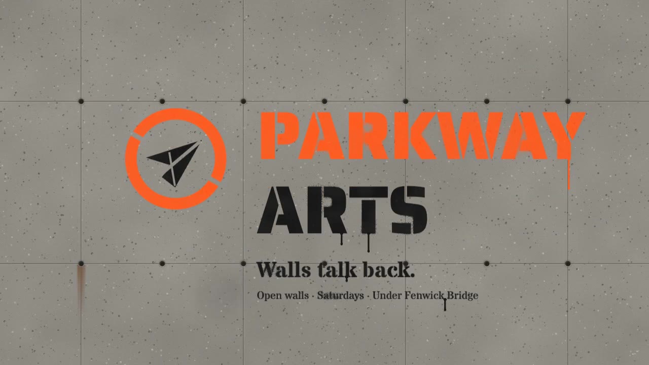 Stencil Spray Paint: kinetic type animation made with Claude
