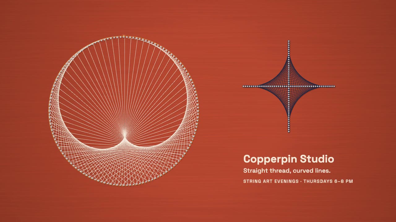 String Art: line art animation made with Claude