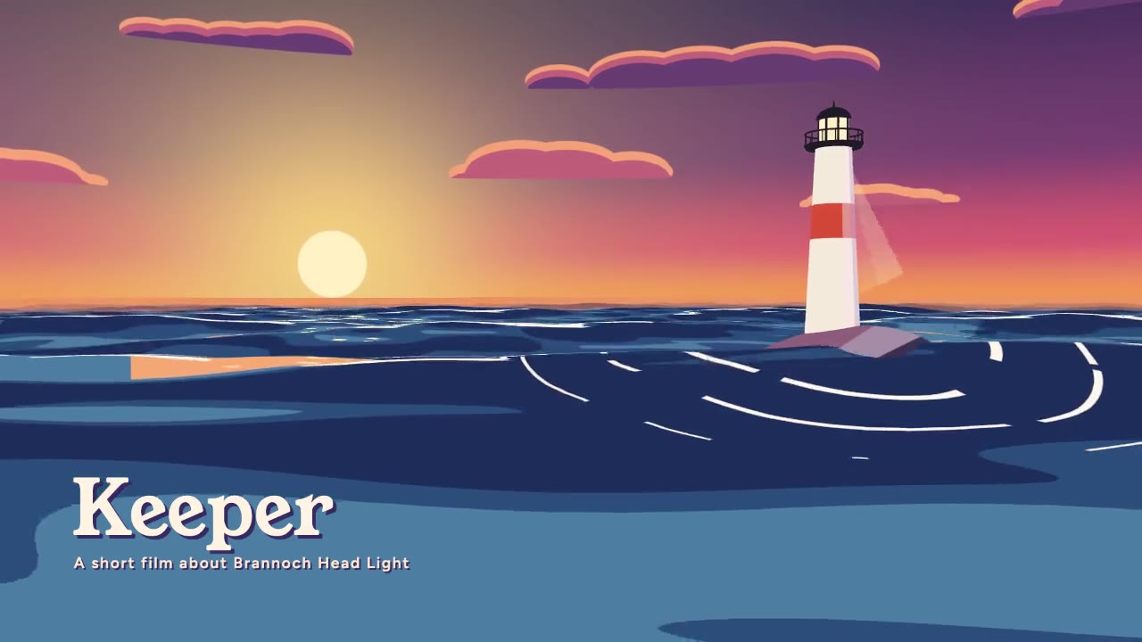 Stylized Ocean: 3d animation made with Claude