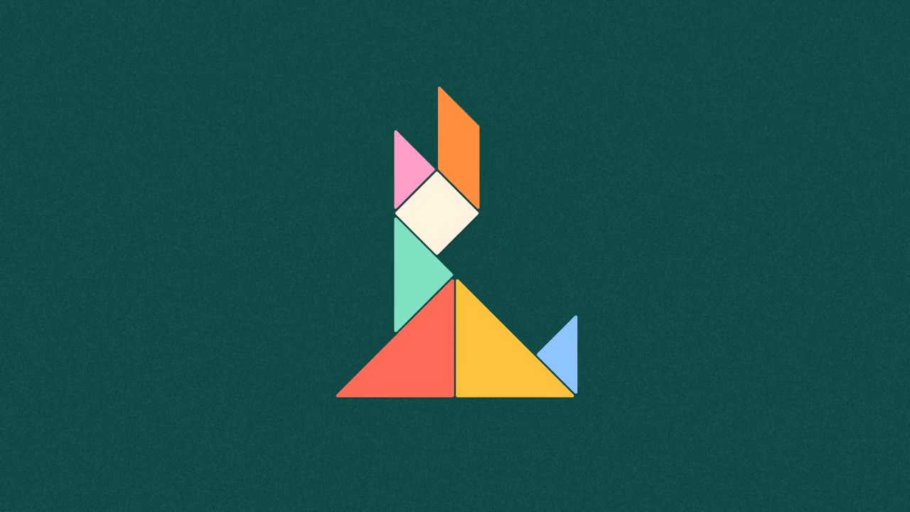 Tangram Puzzle: shapes animation made with Claude