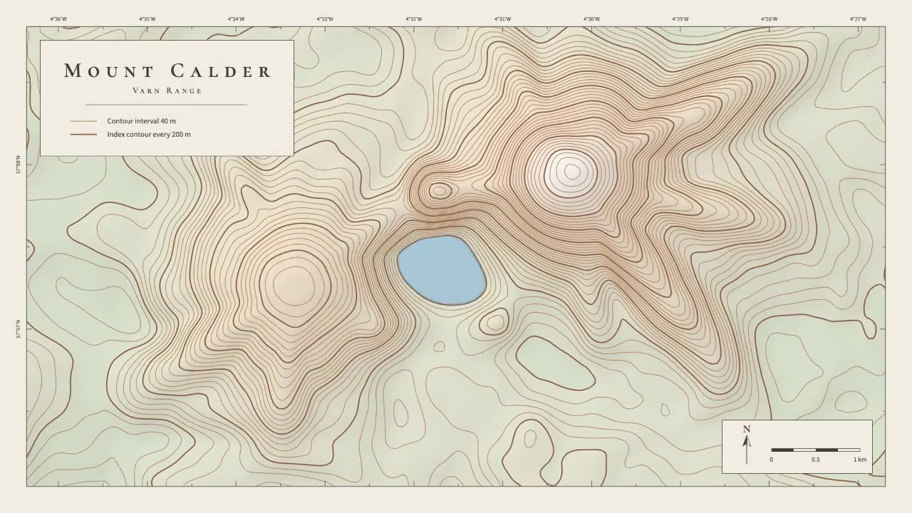 Still from Topographic Contour Map
