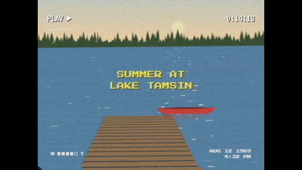 VHS Camcorder Title: kinetic type animation made with Claude