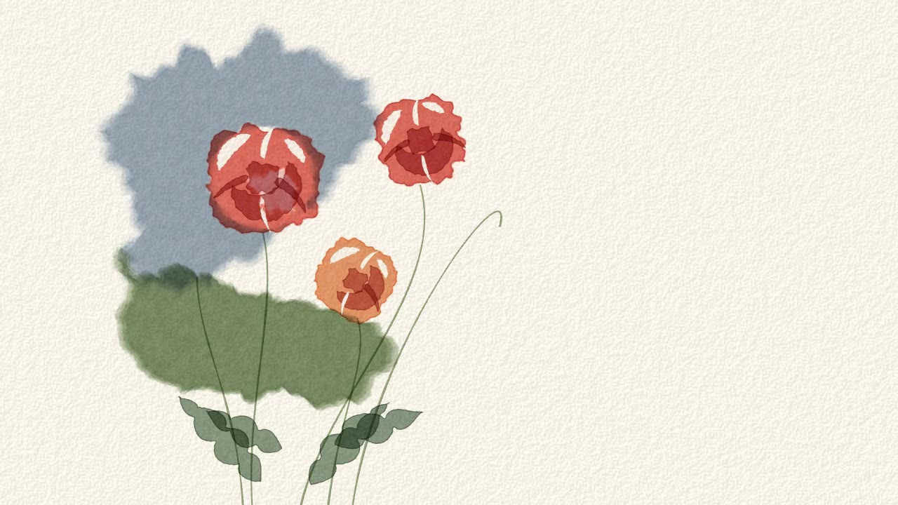 Watercolor Bloom: shapes animation made with Claude